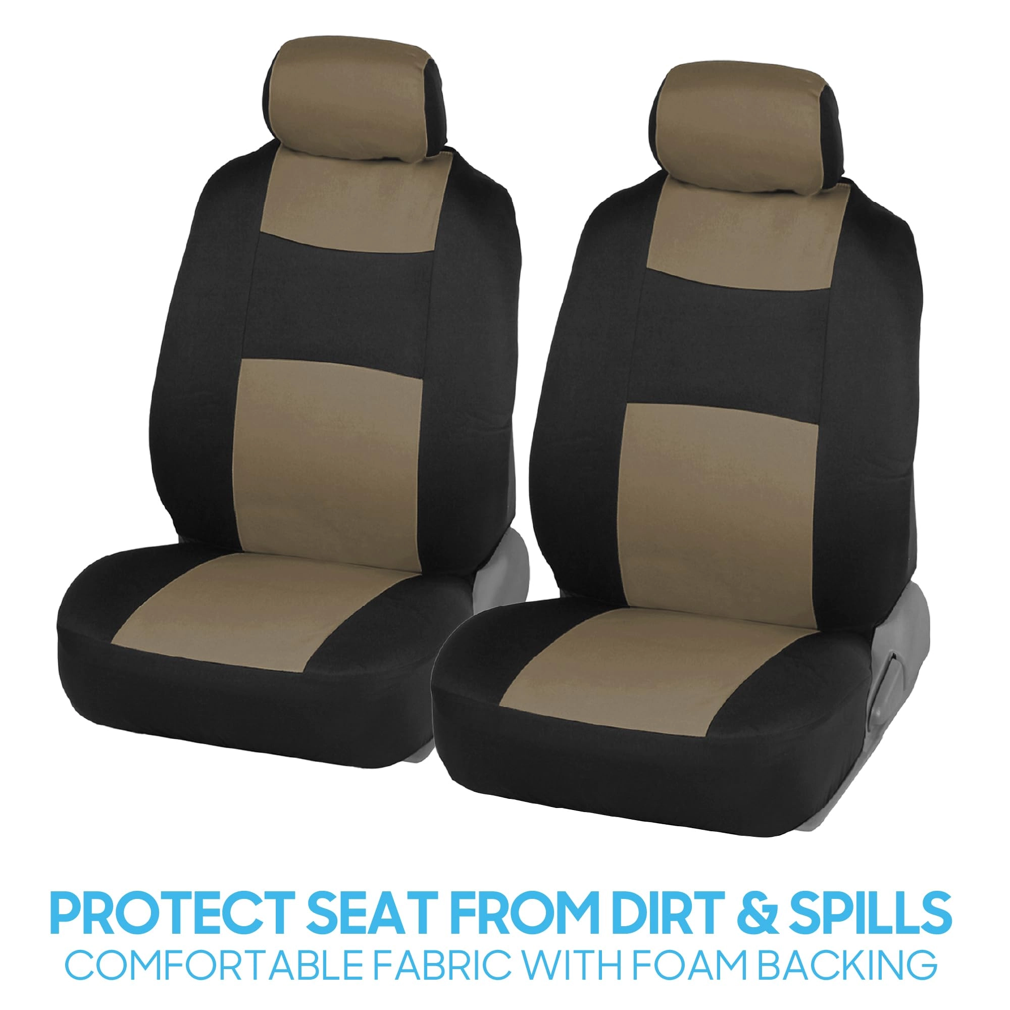 PolyPro Car Seat Covers - Solid Beige Universal Fit