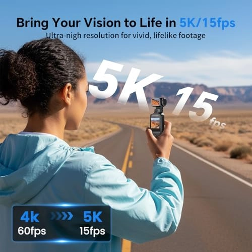 5K Action Camera - 128GB 5K 60FPS