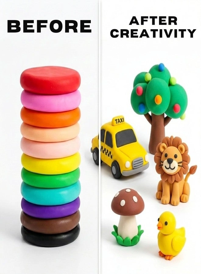 Air Dry Clay - Soft Non-Toxic Modeling Clay Set 24pcs.