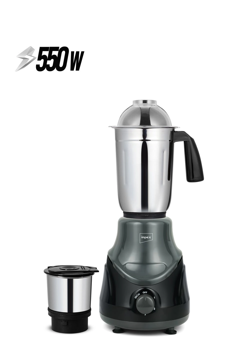 IMPEX 2-in-1 Mixer Grinder - 1.5L 550W