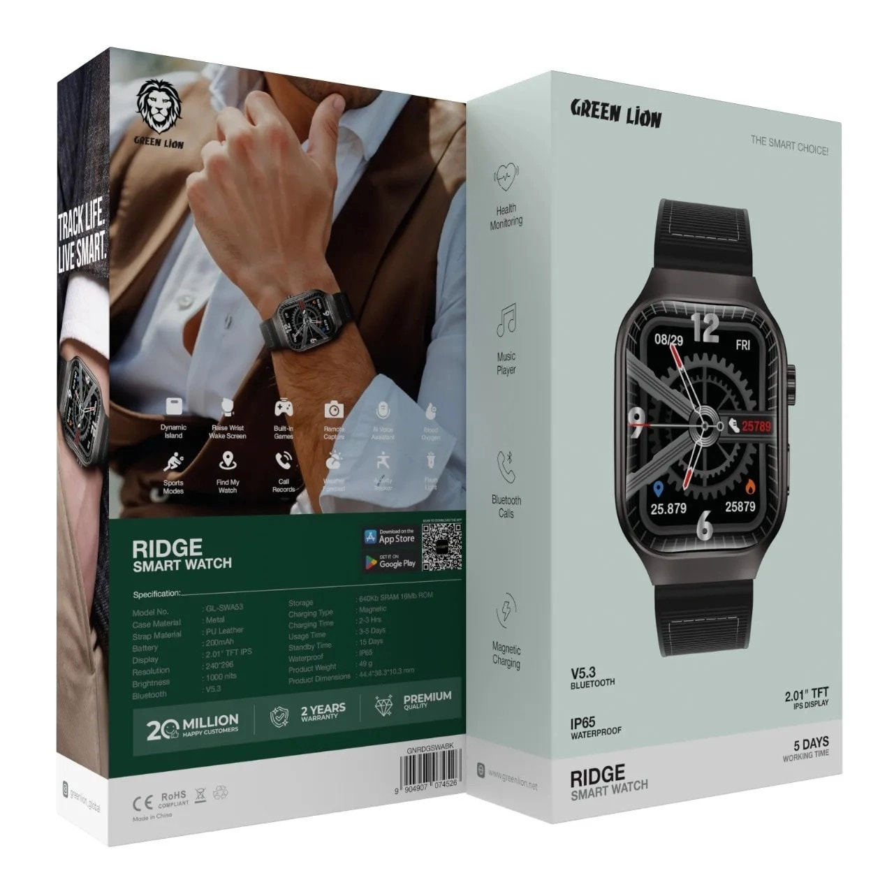 Ridge Smart Watch Metal