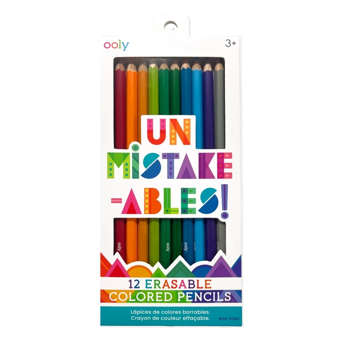 OOLY Un-Mistakeables! Erasable Colored Pencils - 12