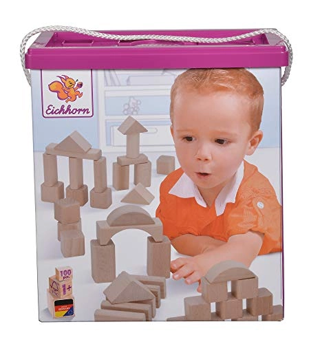 Wooden Building Blocks - 100pcs