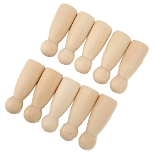 Wooden Peg Doll - 10Pcs