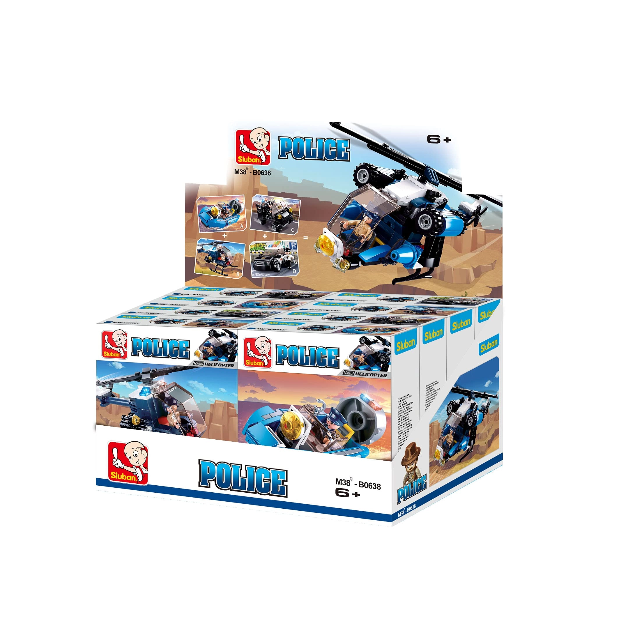 MZA STORES M38-B0638 - Police II 644 pcs