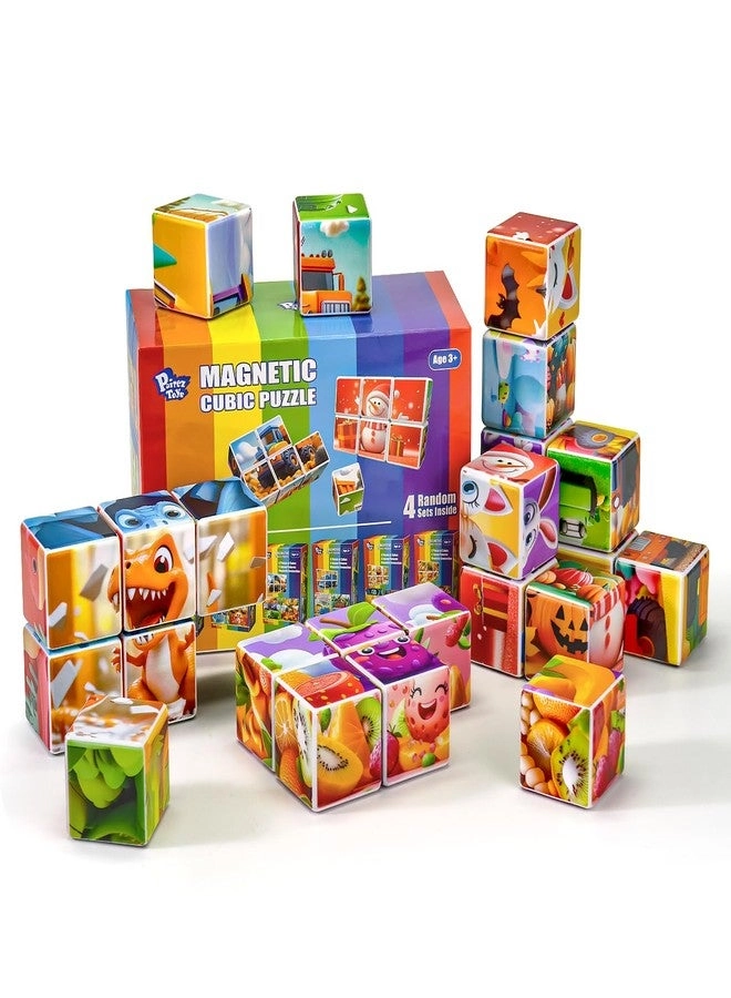 Pairez Toys Magnetic Cubes - Preschool 24 PCS