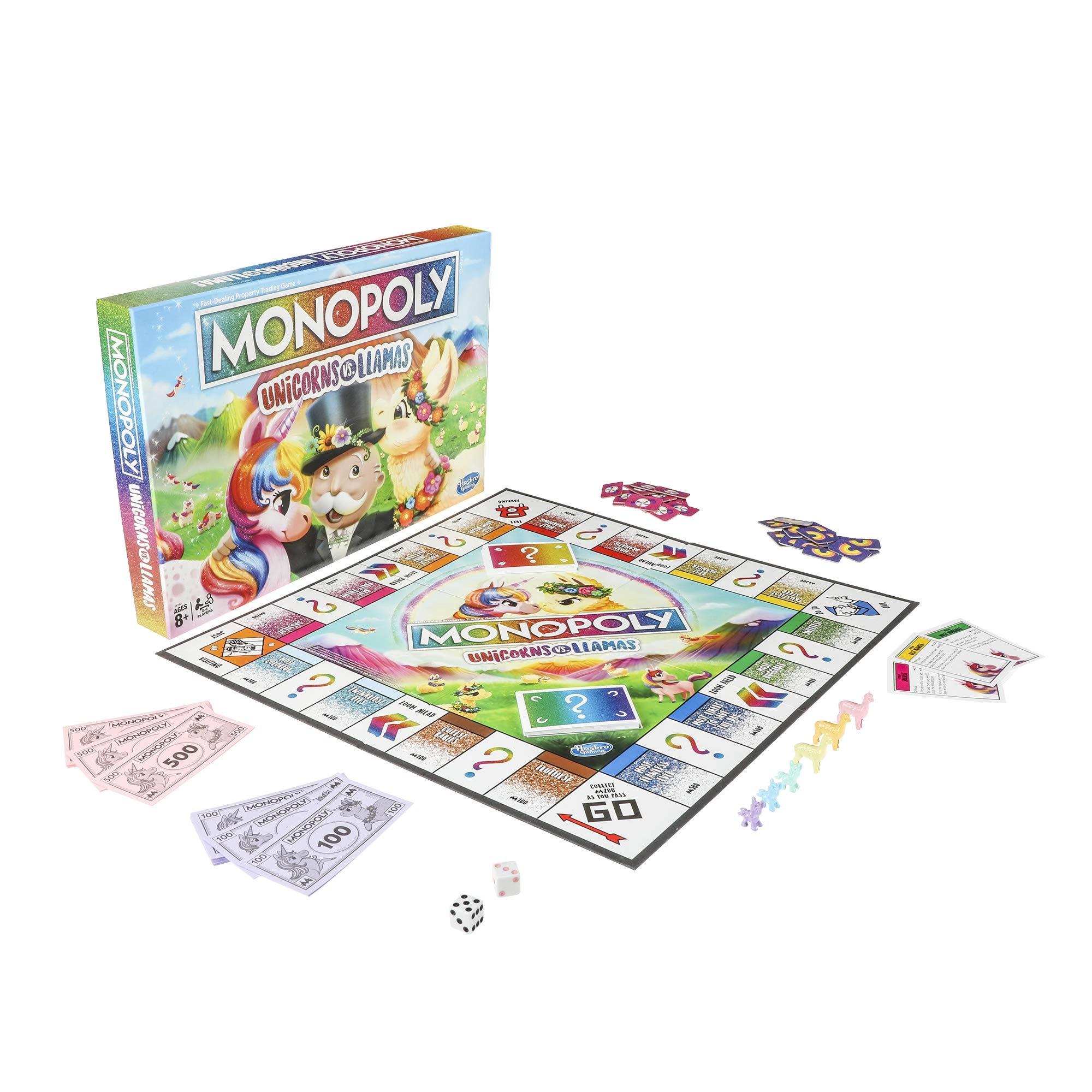 Hasbro Monopoly Unicorns Vs Llamas