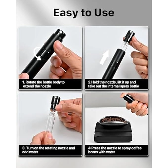 Coffee Dosing Cup + Coffee Spray Bottle + Ceramic Dosing Tray + Wooden Spoon