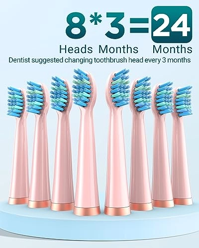 Electric Toothbrush - 8 Brush Heads 5 Modes 2 Minute Timer