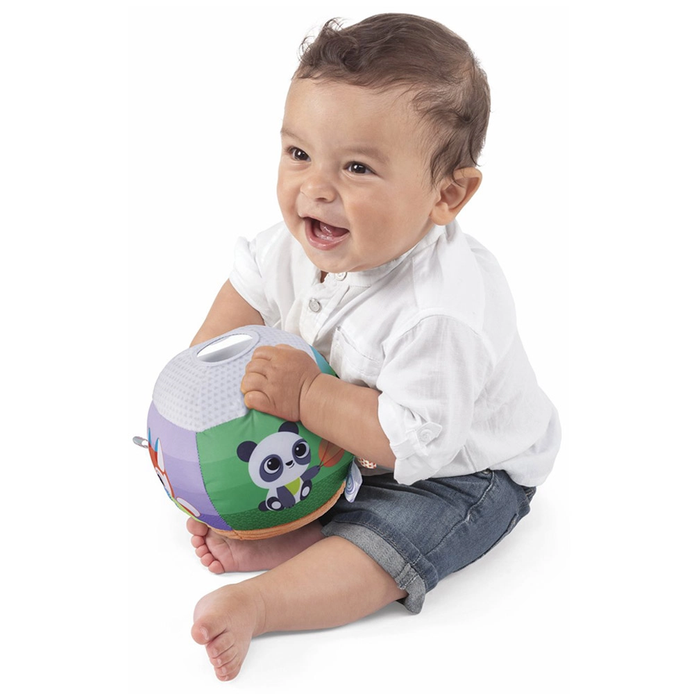 Panda & Chameleon Rattle Ball - Suitable for 3 to 18 months variety of high-quality fabrics