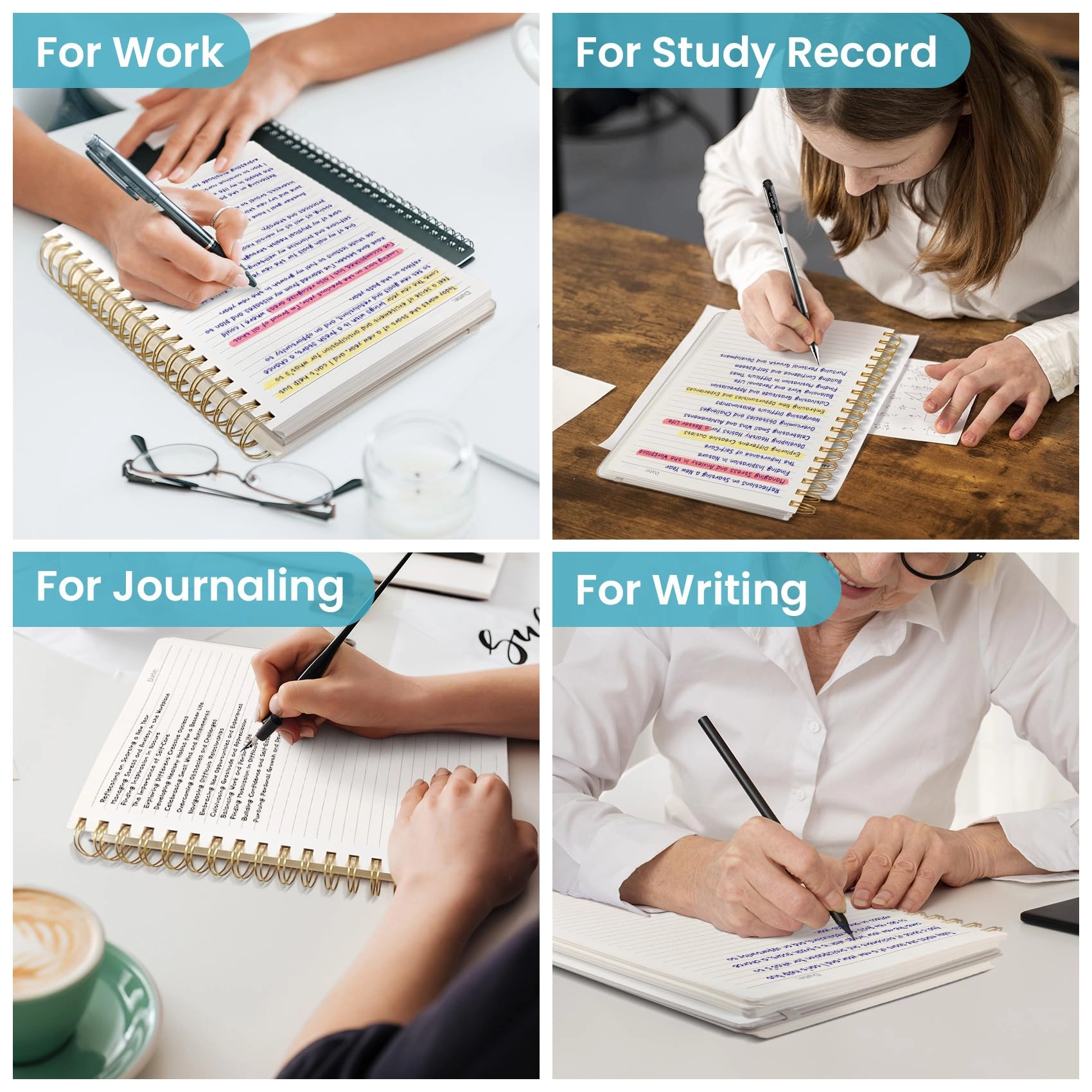 Spiral Notebook B5 Spiral - Lined 300 Pages