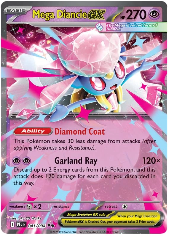 Mega Diancie ex 041/094 - Phantasmal Flames Double Rare