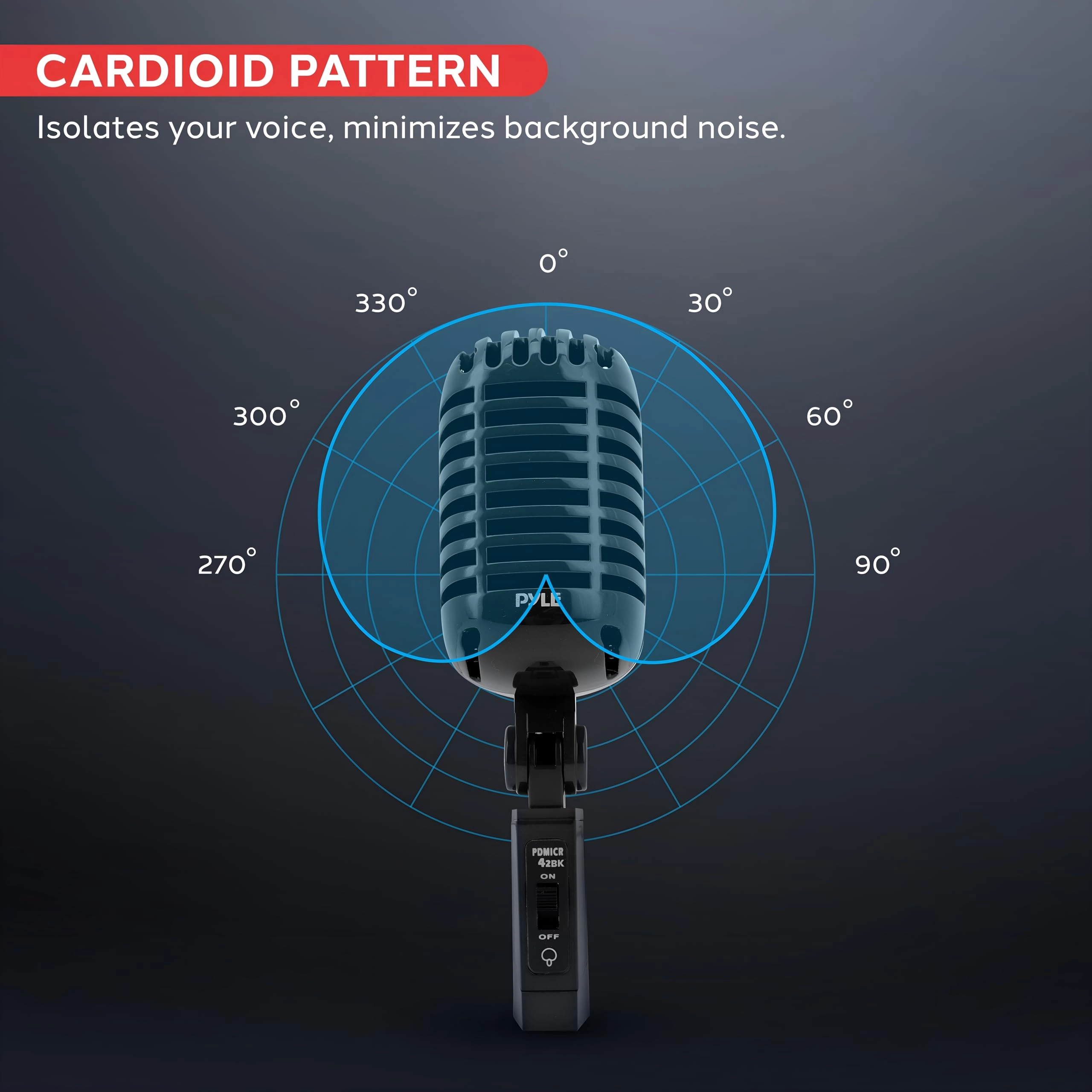 PDMICR42BK Wired Microphone