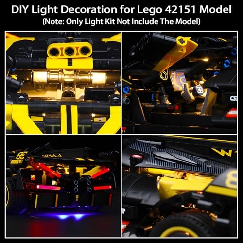 Lighting Kit 42151 - ABS for LEGO Bugatti Bolide 42151