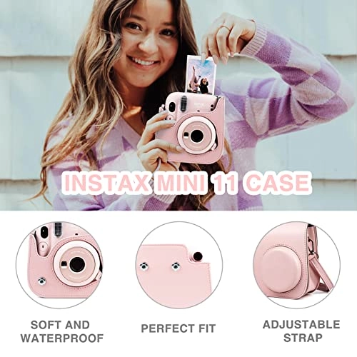 Case - Magic Pink + Adjustable strap + Photo album + Four-color filter + Frame sticker + Camera sticker + Selfie mirror