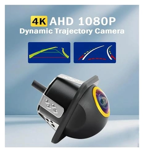 Intelligent Dynamic Trajectory Car Rear View Camera - Night Vision Wire 4K AHD 1080P