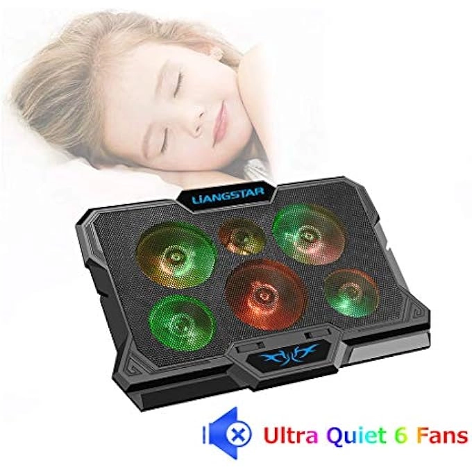 LAPTOP COOLING PAD - 12-17 INCH 6 QUIET FANS