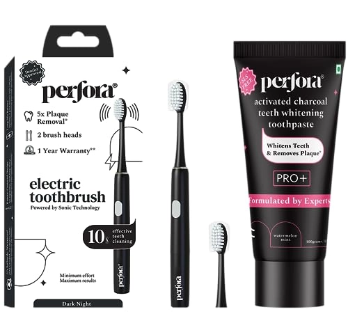 Electric Toothbrush 002 - Lilac Lavender + Charcoal Toothpaste - Vitamin Enriched