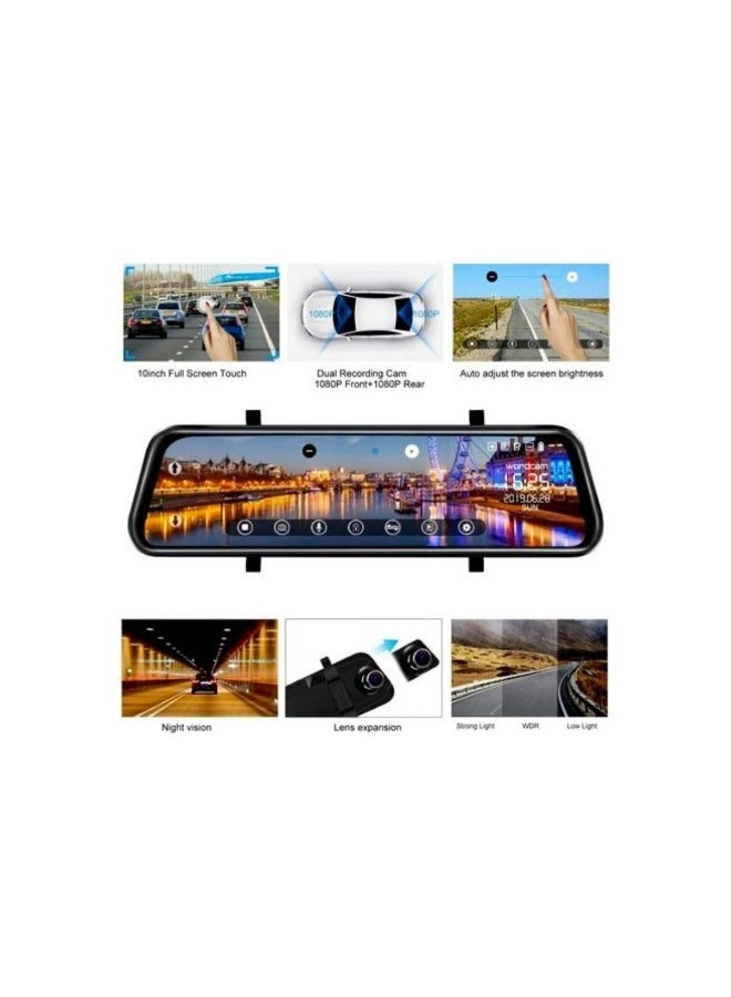 Tradeo Dual Dash Cam Mirror - 1080P