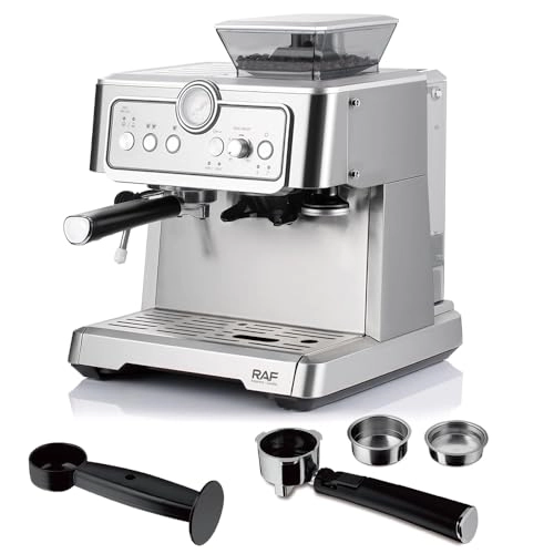 Professional Barista - Built-in Grinder Milk Frother Twin Brewing Cycle