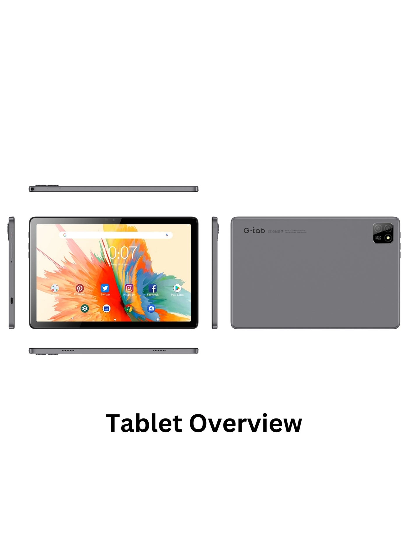 GT-C30BL Tablet with CK2 Keyboard - 128GB 10.1"