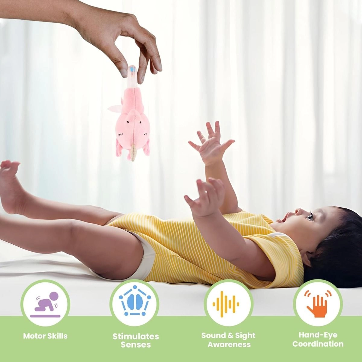 Playtime Unicorn Ring Rattle - Suitable For 0 to 12 Years