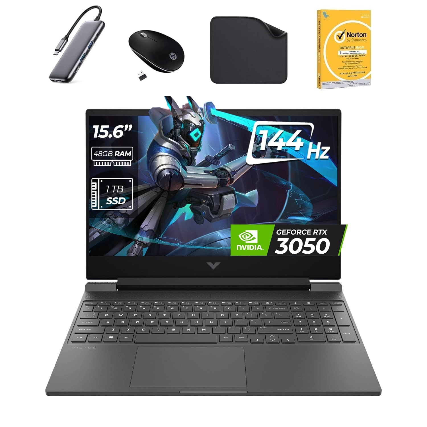 HP Victus 15 15-FA1043NE - 15.6'' Core i5-13500H 48GB DDR4 1TB SSD