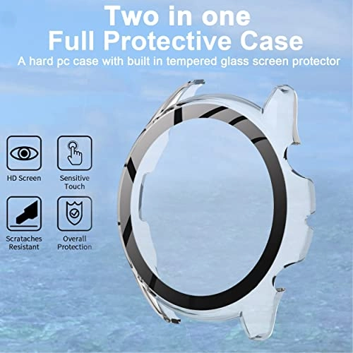 Full Body Case for TUYOMA LW36 1.3 Inch - Shockproof Scratch-resistant Transparent PC