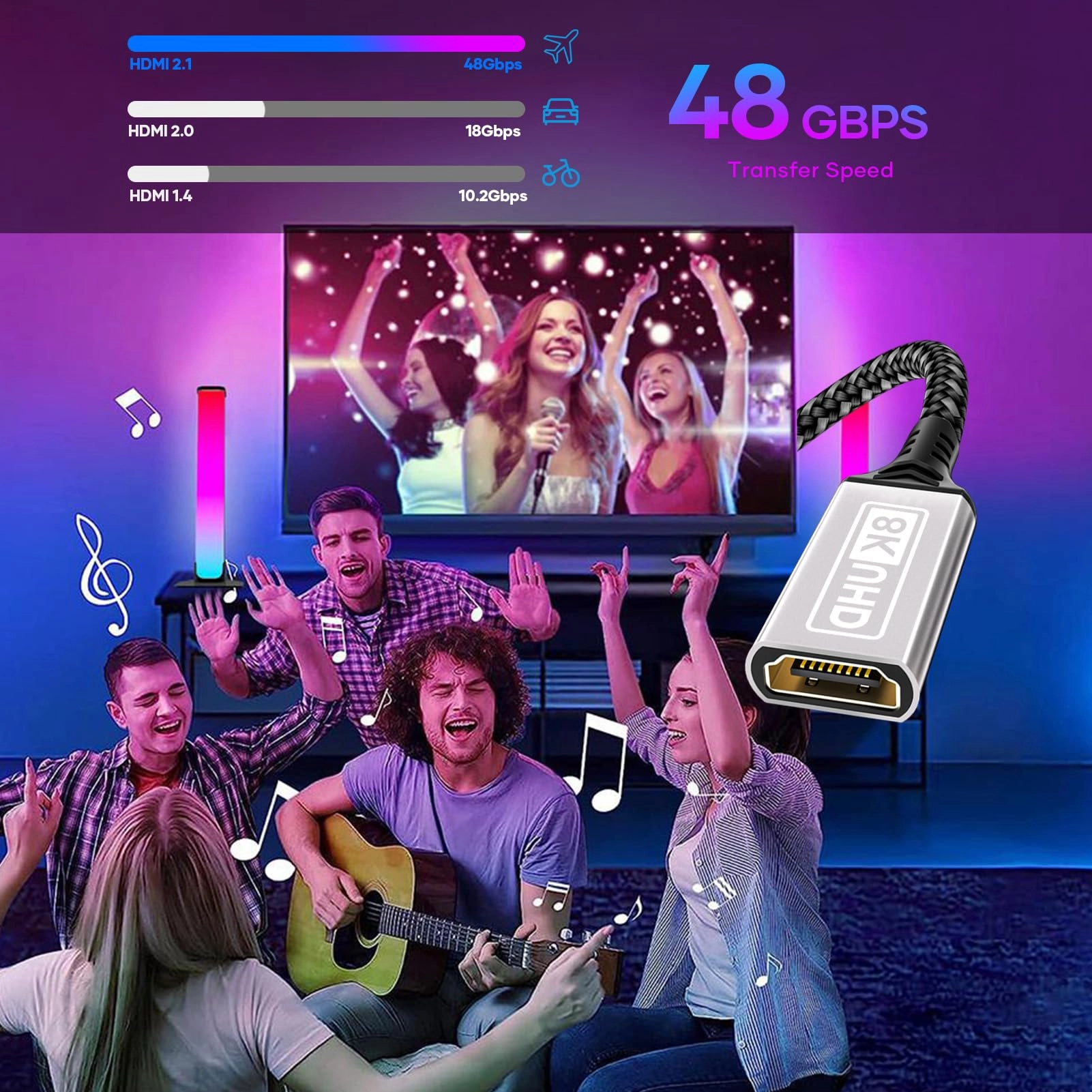 8K HDMI Cable 0.2m