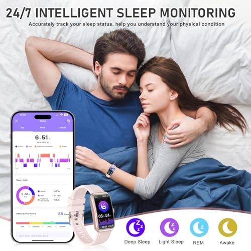 Fitness Tracker - 24/7 Heart Rate Blood Oxygen Sleep Tracker
