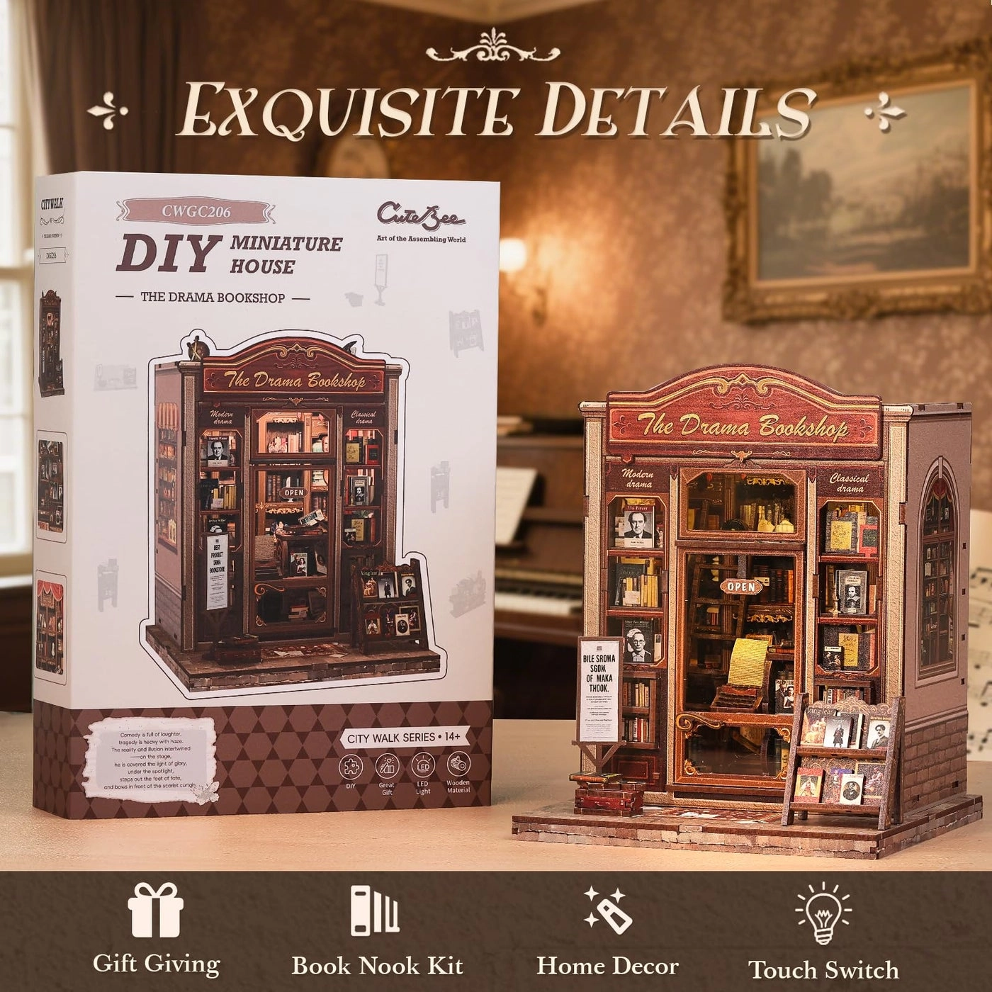 Book Nook Kit - Drama Bookshop