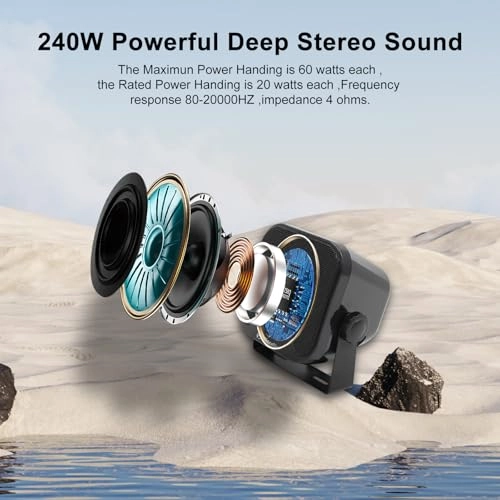 Marine Speakers - 4 Inch 240W