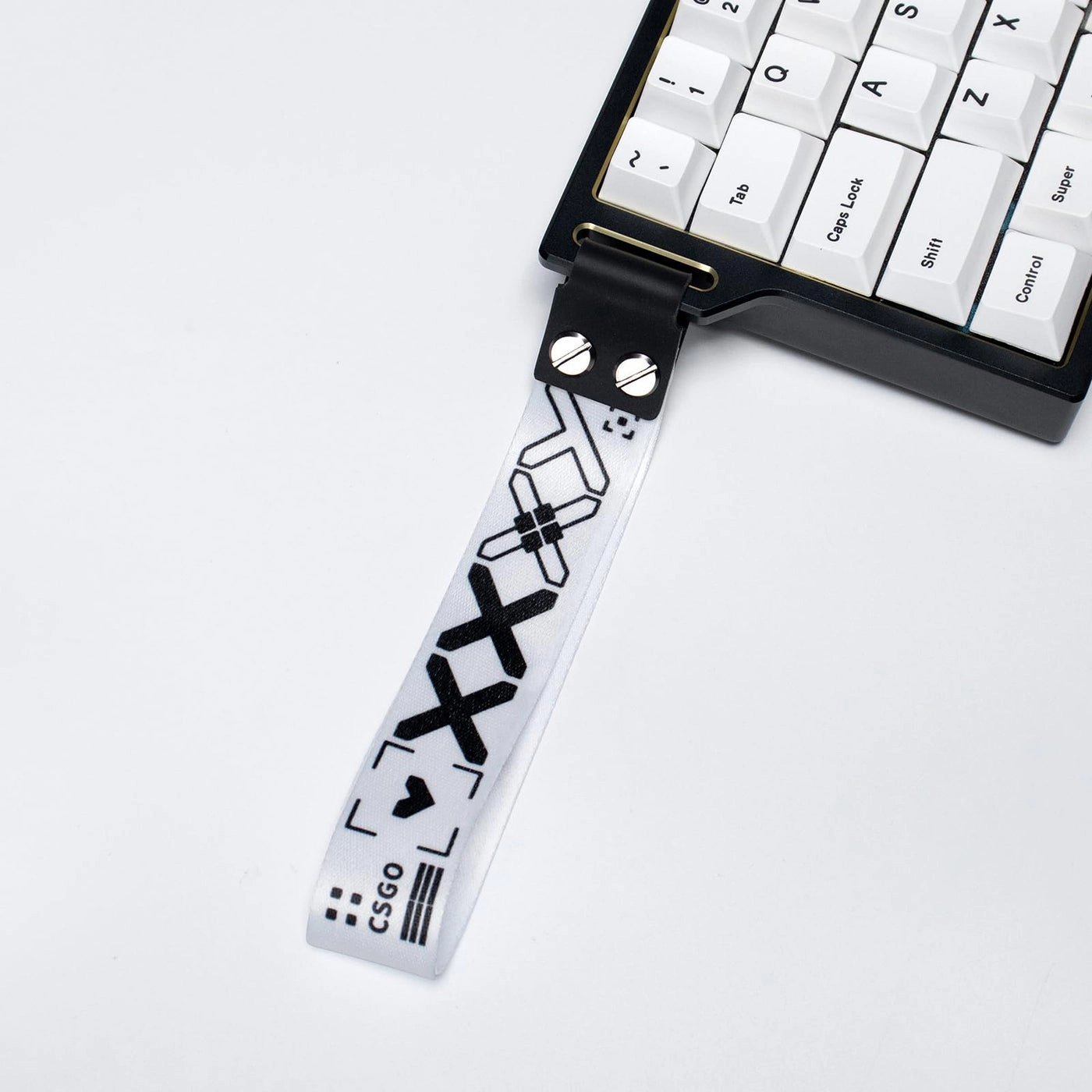 Sumgsn Custom Keyboard Snaps Straps - 60% 65% 75% 85% 95% Black Topographic