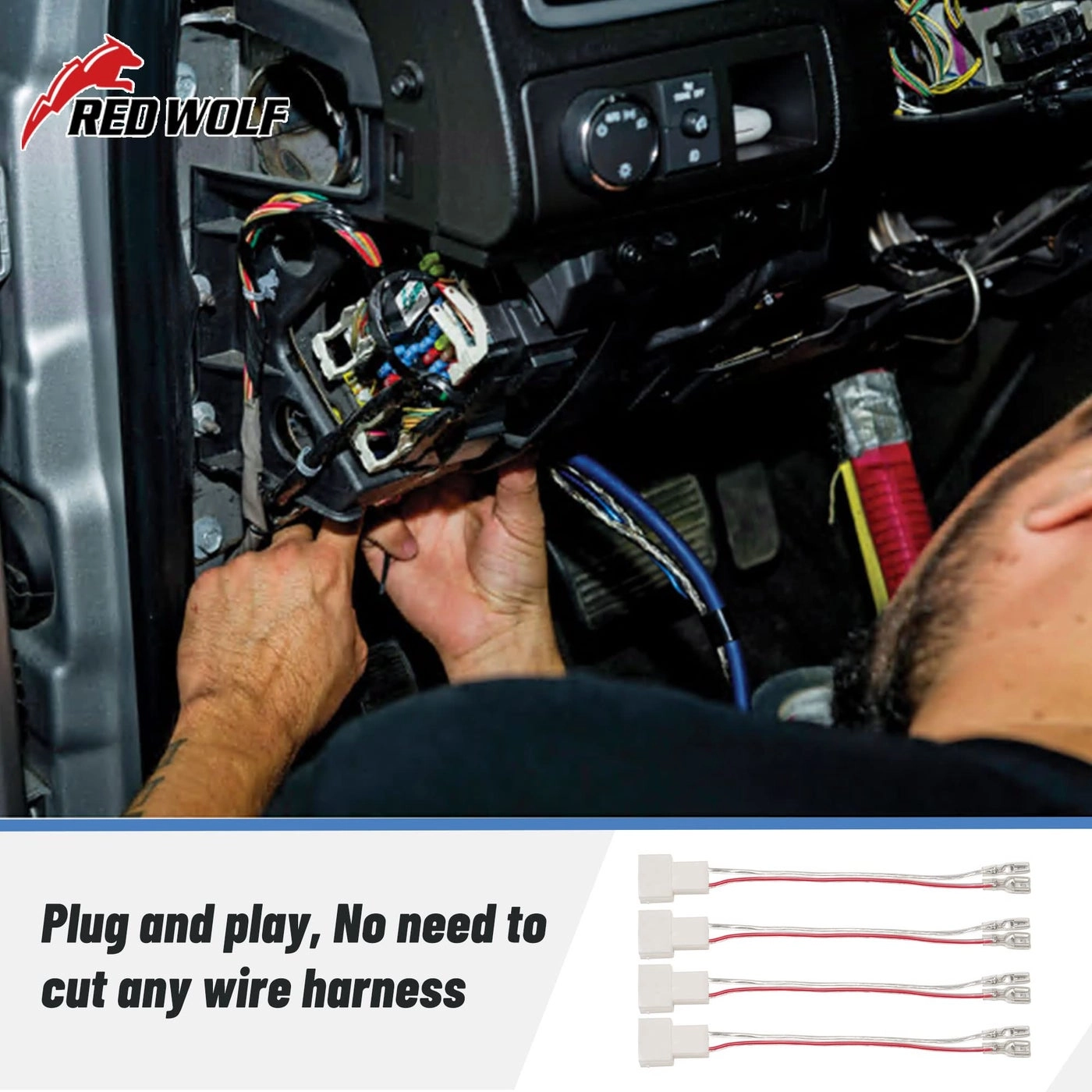 Speaker Wiring Harness - Honda Acura Compatible 4 PCS