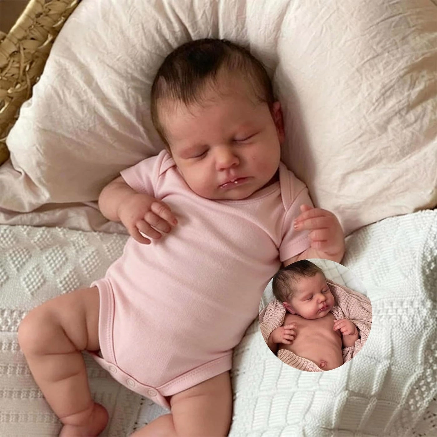 LouLou Reborn Baby Doll - 20 inches Full silicone vinyl Ages 3+