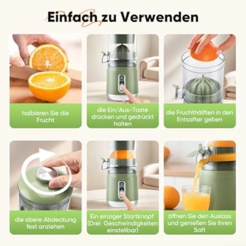 Electric Citrus Juicer - 12000 RPM One Touch