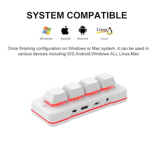 4 Key Mini Keypad - Wired/Wireless