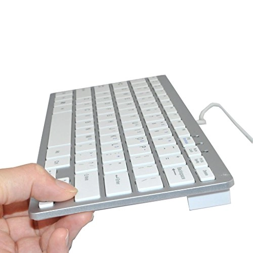 78 Key USB Wired Slim Mini Thin Compact Keyboard - QWERTY Wired