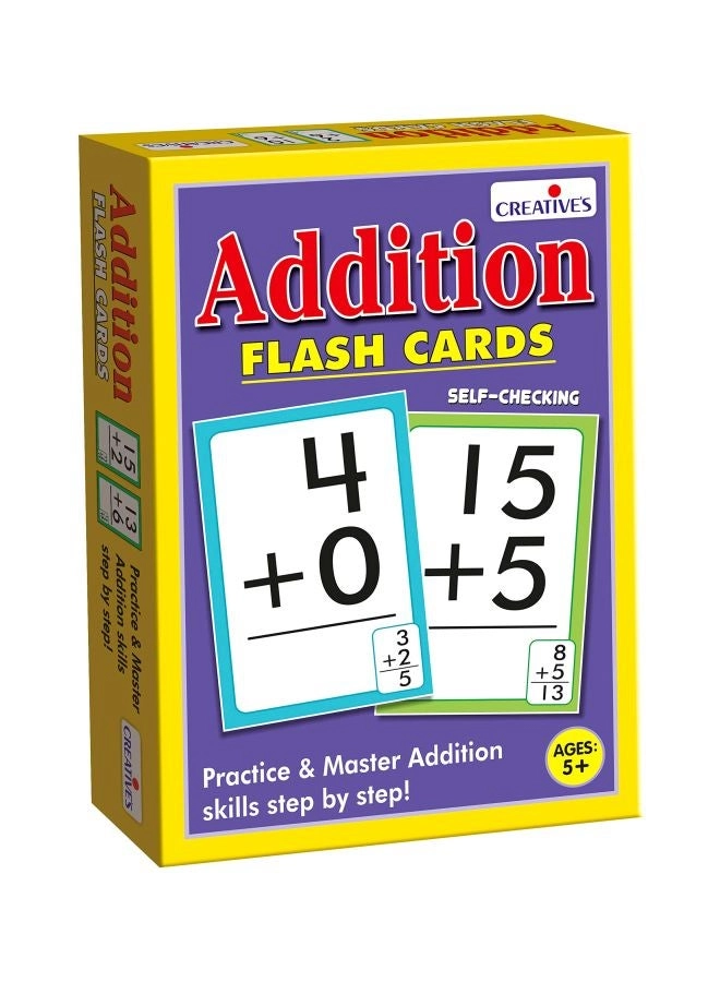 Creative Educational Aids Addition Flash Cards - 5+ Years