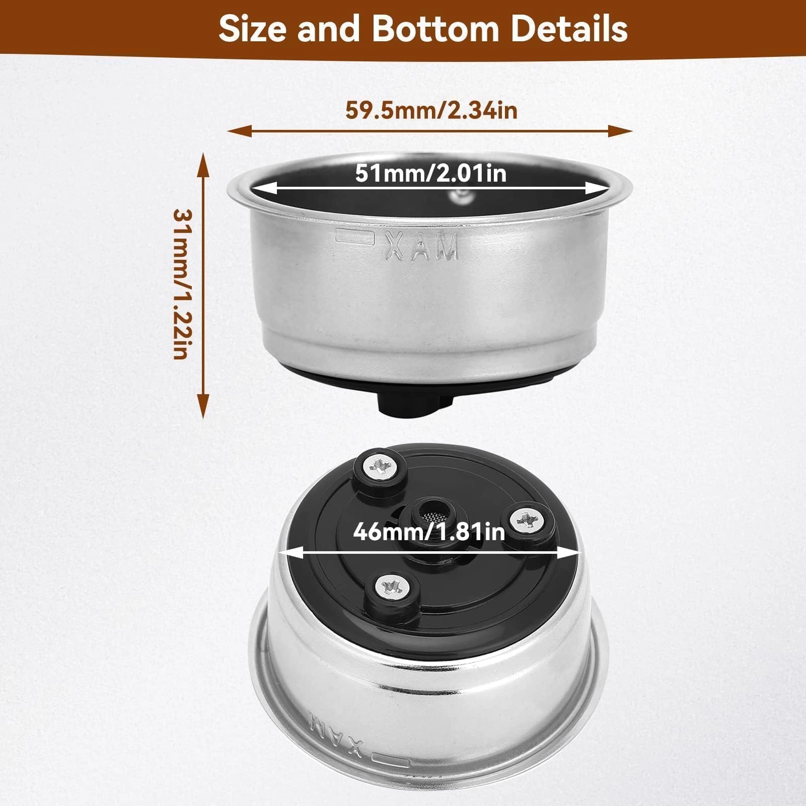 Coffee Filter - 51mm Double Layer Pressurized
