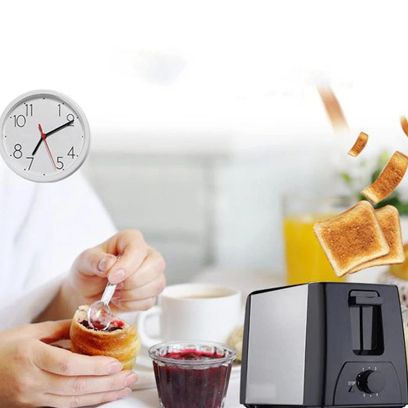 2 Slice Automatic Pop Up Toaster