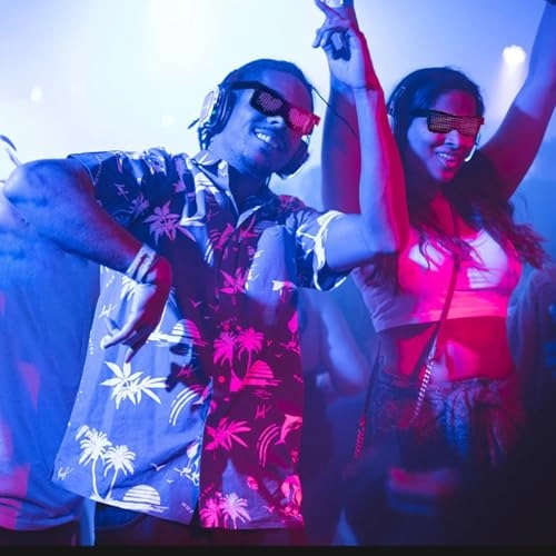 LED Glasses - Bluetooth App Control 31 Patterns Rechargeable