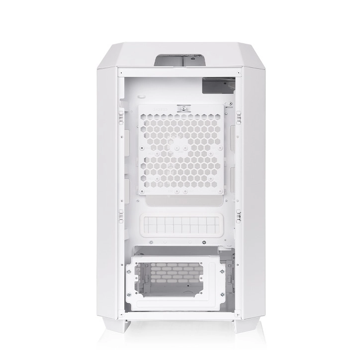 Tower 250 - Mini Tower 3mm Tempered Glass Snow White