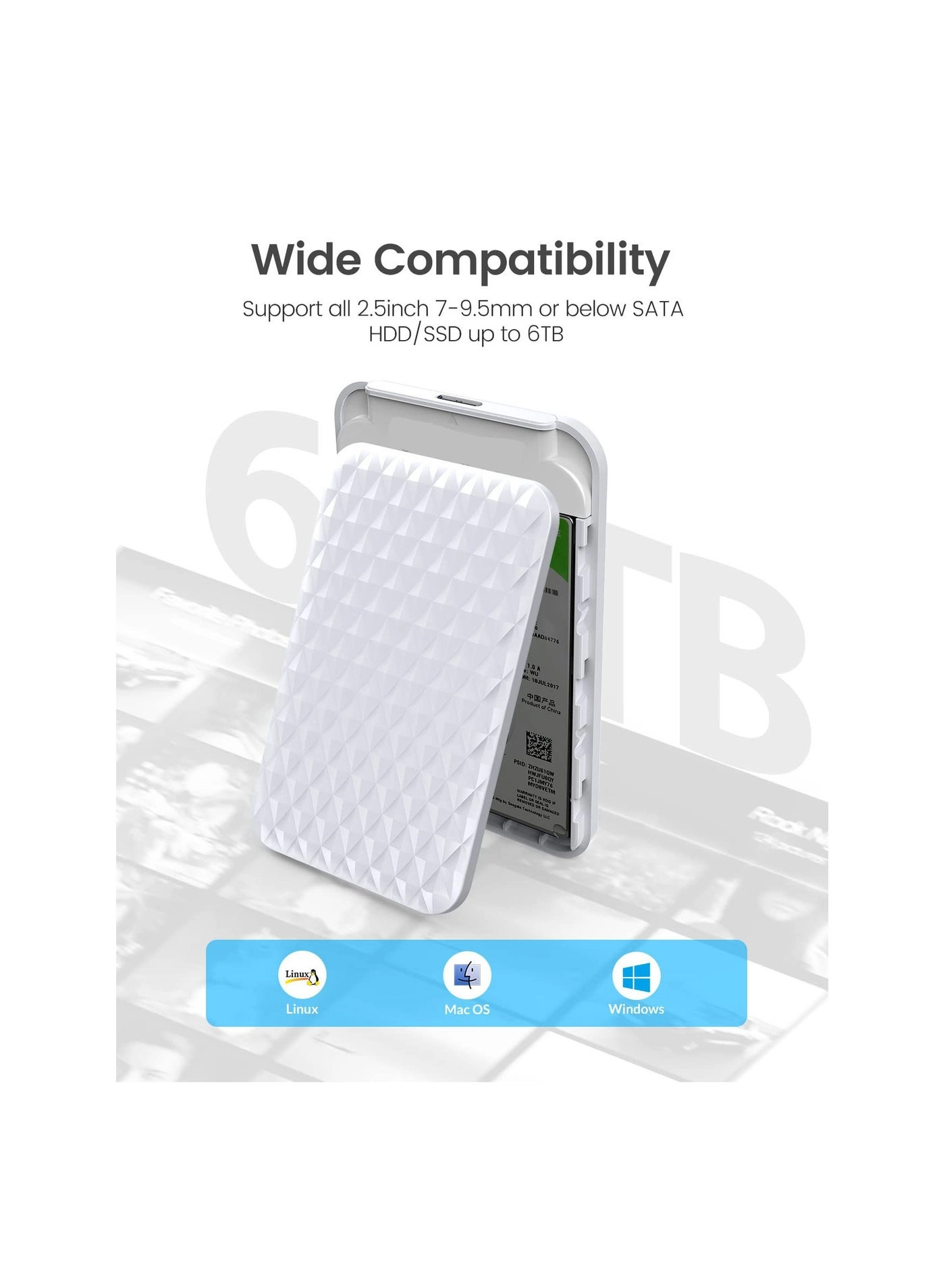 Hard Drive Enclosure - Usb 3.0 Sata 2.5 Inch