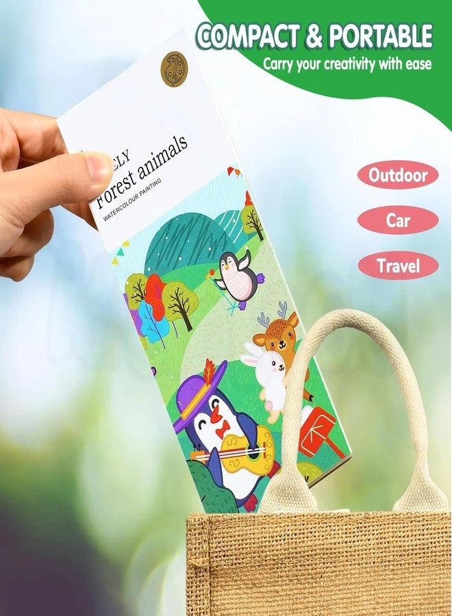Pocket Watercolor Painting Forest Book - 0-3 Years