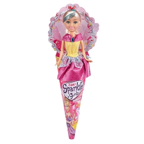 Sparkle Girlz Princess Cone Dolls - Super Sparkly Long Soft Hair