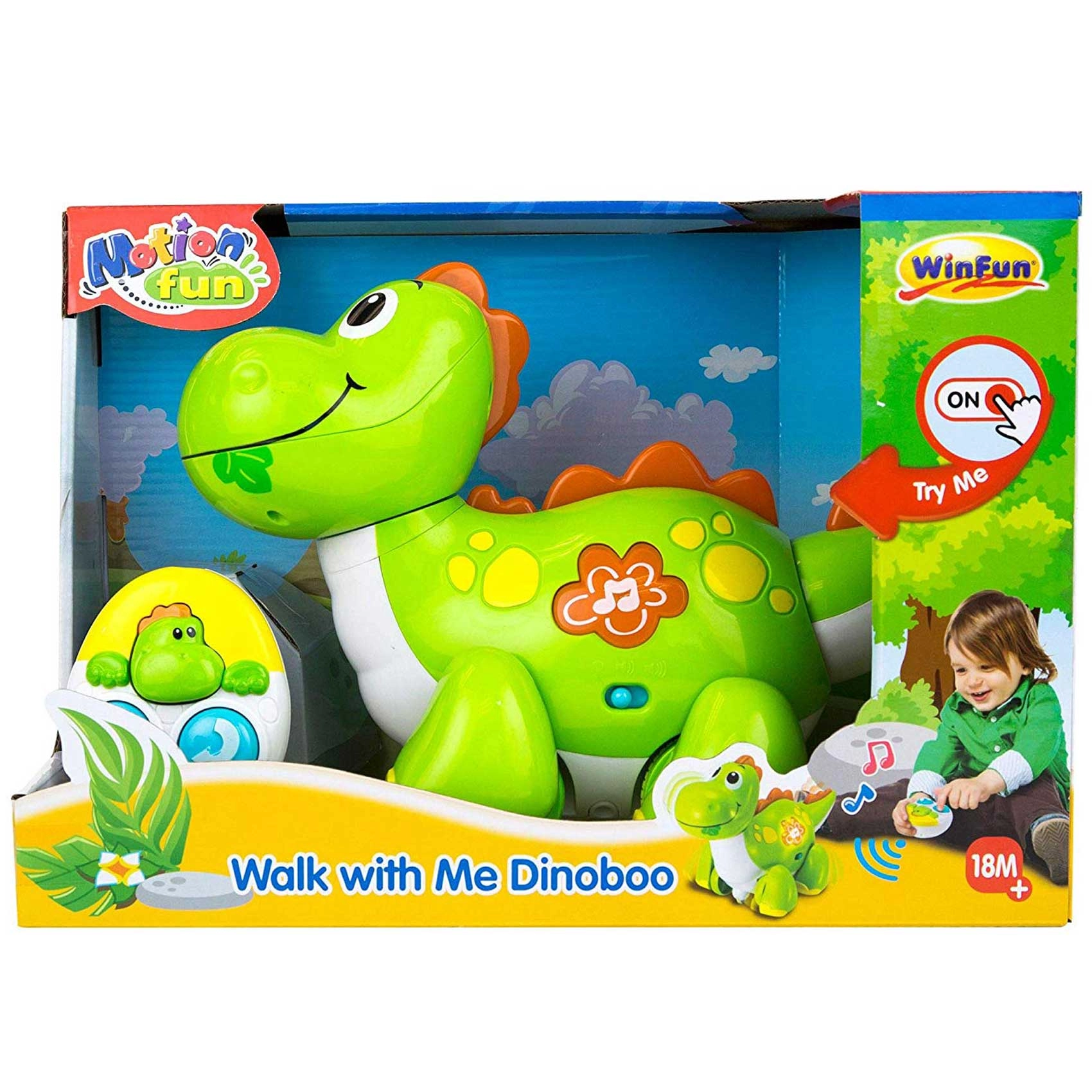 Walk With Me Dinoboo - 18 M+ 3 AA batteries required.