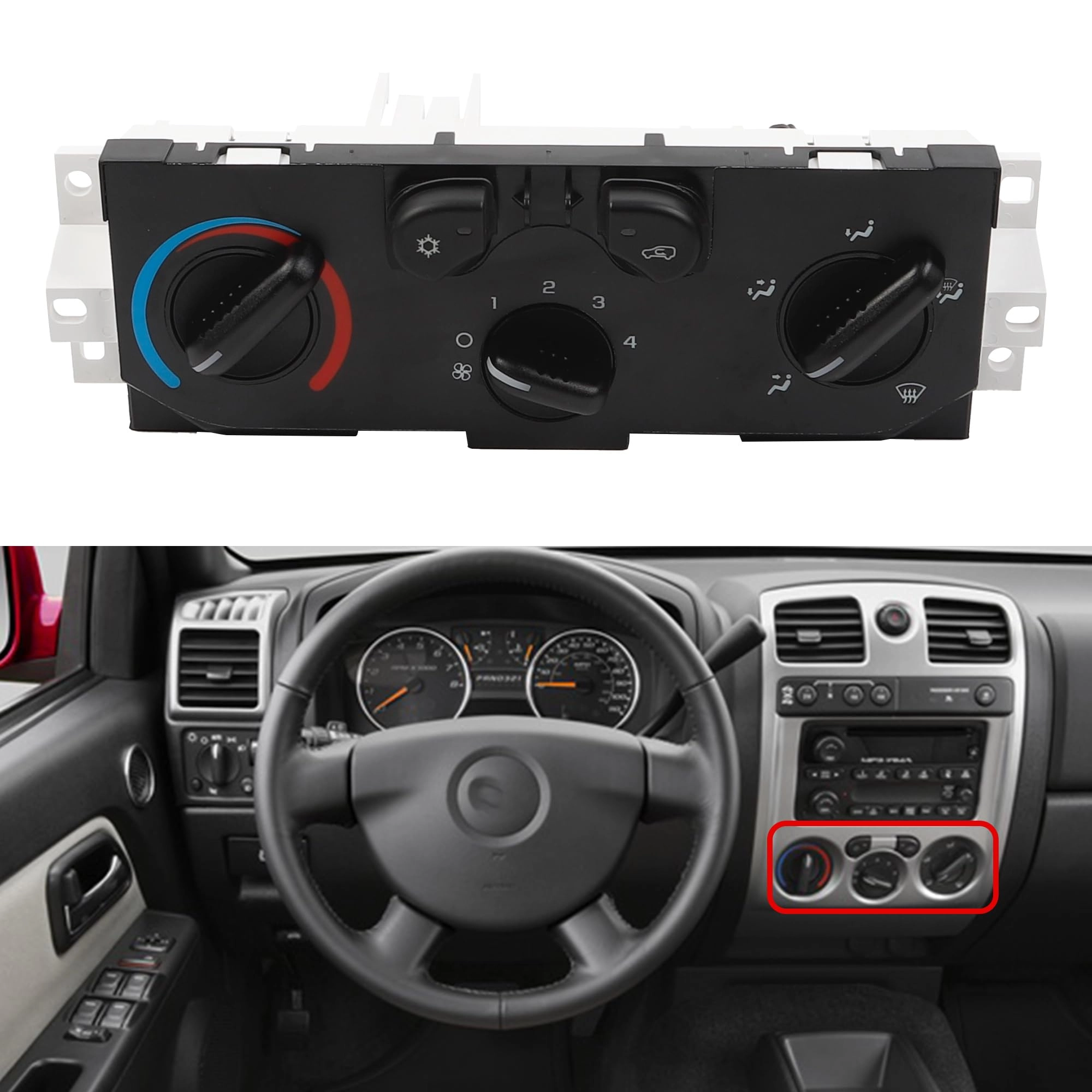 Dasbecan HVAC Climate Control Module - Compatible with Chevy Colorado 2004-2012 GMC Canyon