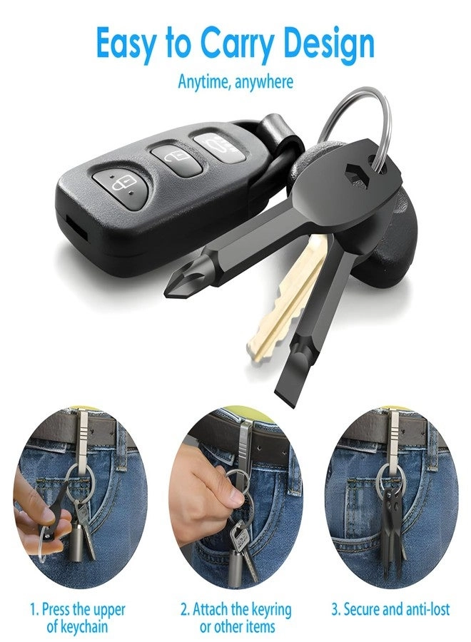 Pocket Keychain Screwdriver Slotted and Phillips Screwdriver