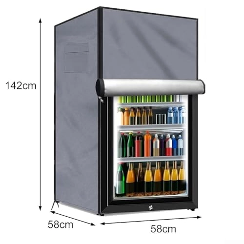 Outdoor refrigerator cover - Fits most 3.0 cubic compact upright freezers
